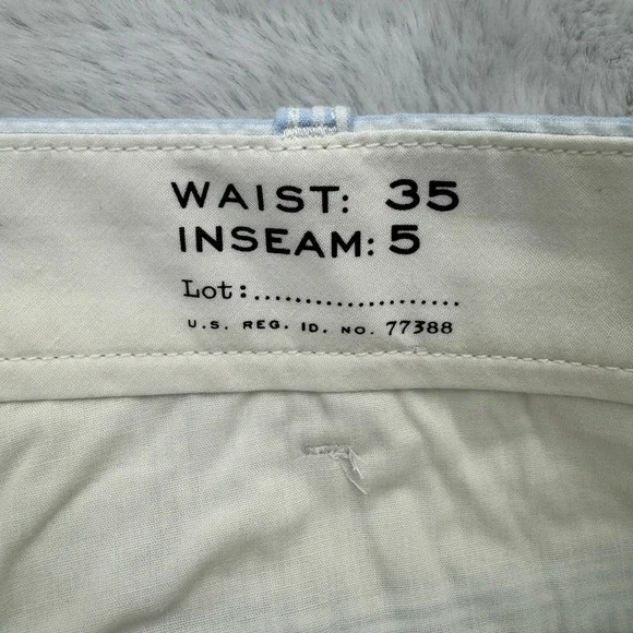 J Crew. Seersucker Shorts Mens 38 Blue Striped Casual Summer Lightweight NWT - Picture 3 of 10